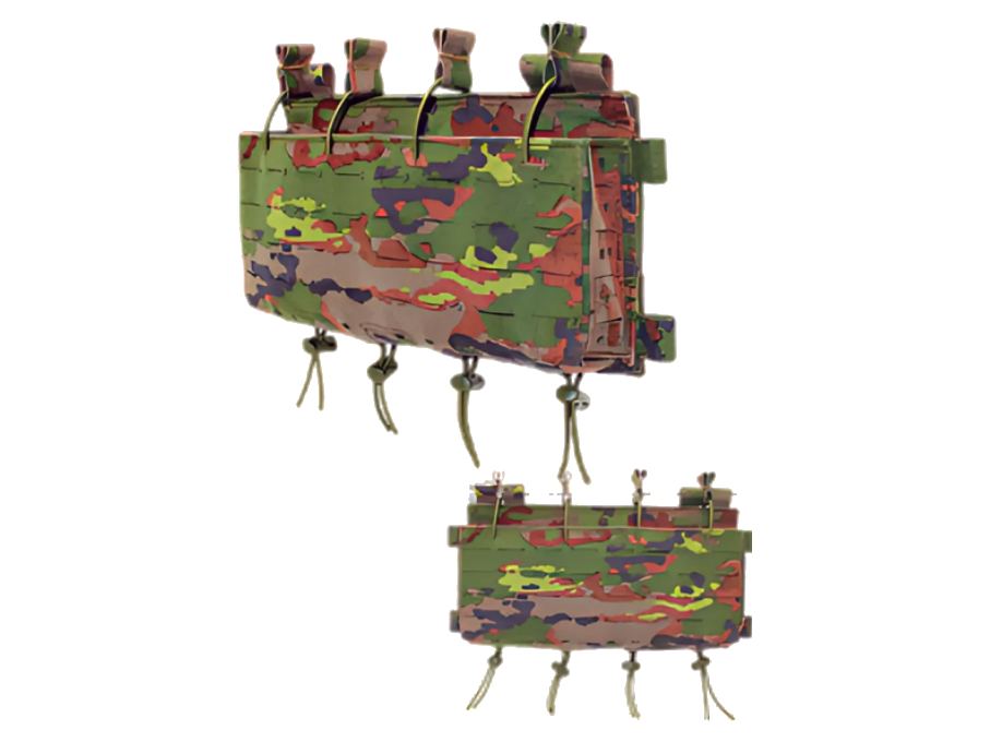 Porta cargador cuádruple chest rig